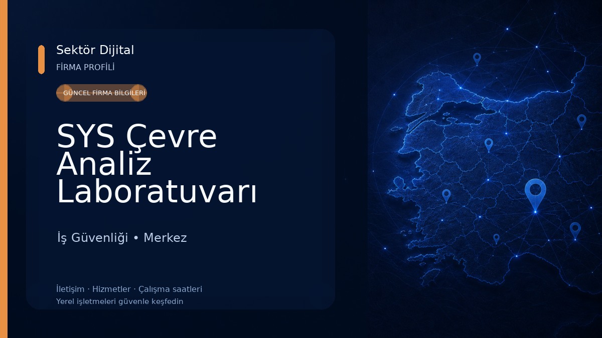SYS Çevre Analiz Laboratuvarı 