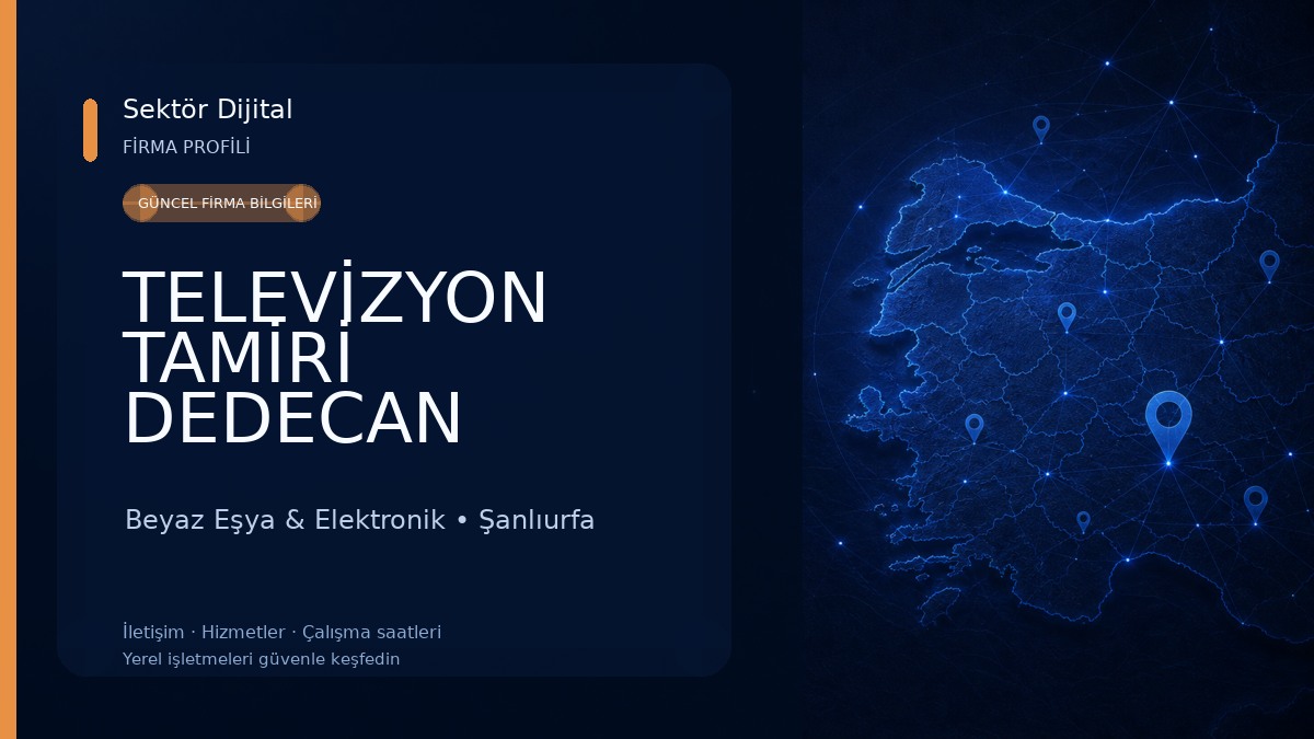 TELEVİZYON TAMİRİ DEDECAN ELEKTRONİK Beyaz Eşya & Elektronik