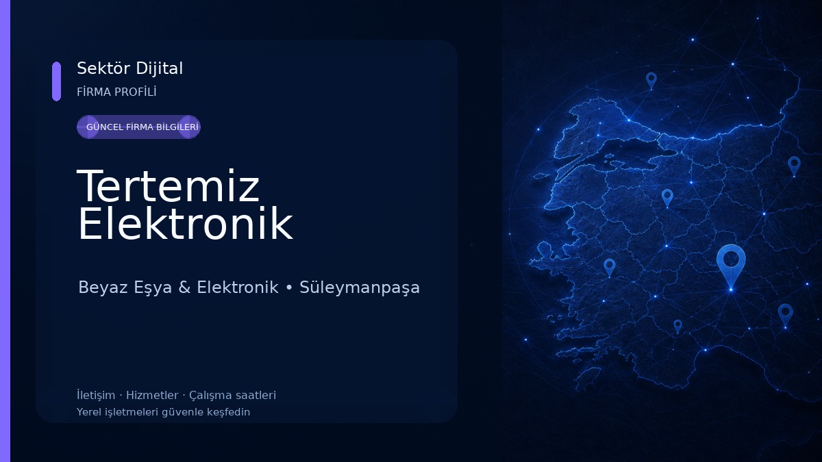Tertemiz Elektronik Beyaz Eşya & Elektronik