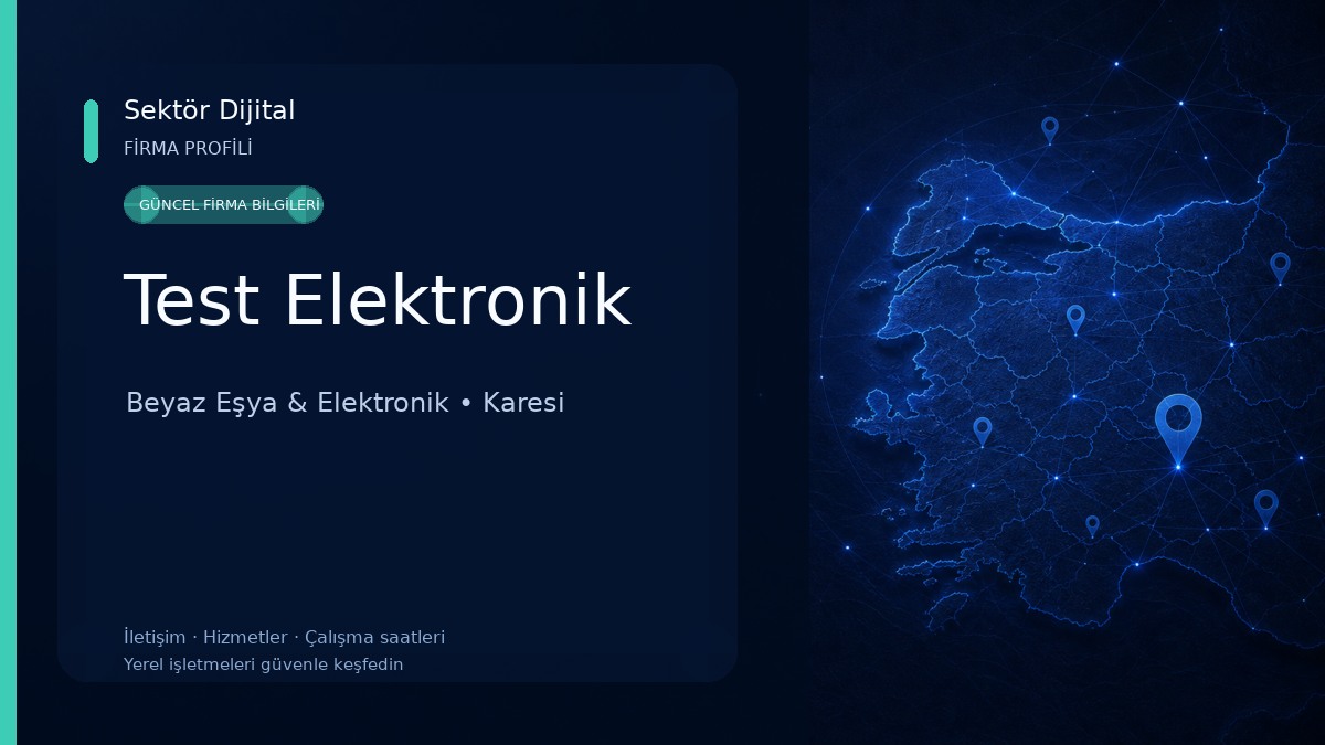 Test Elektronik Beyaz Eşya & Elektronik