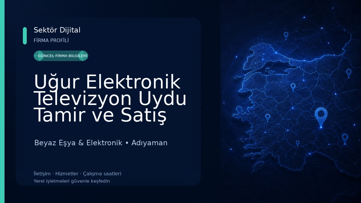 Uğur Elektronik Televizyon Uydu Tamir ve Satış Servisi Beyaz Eşya & Elektronik