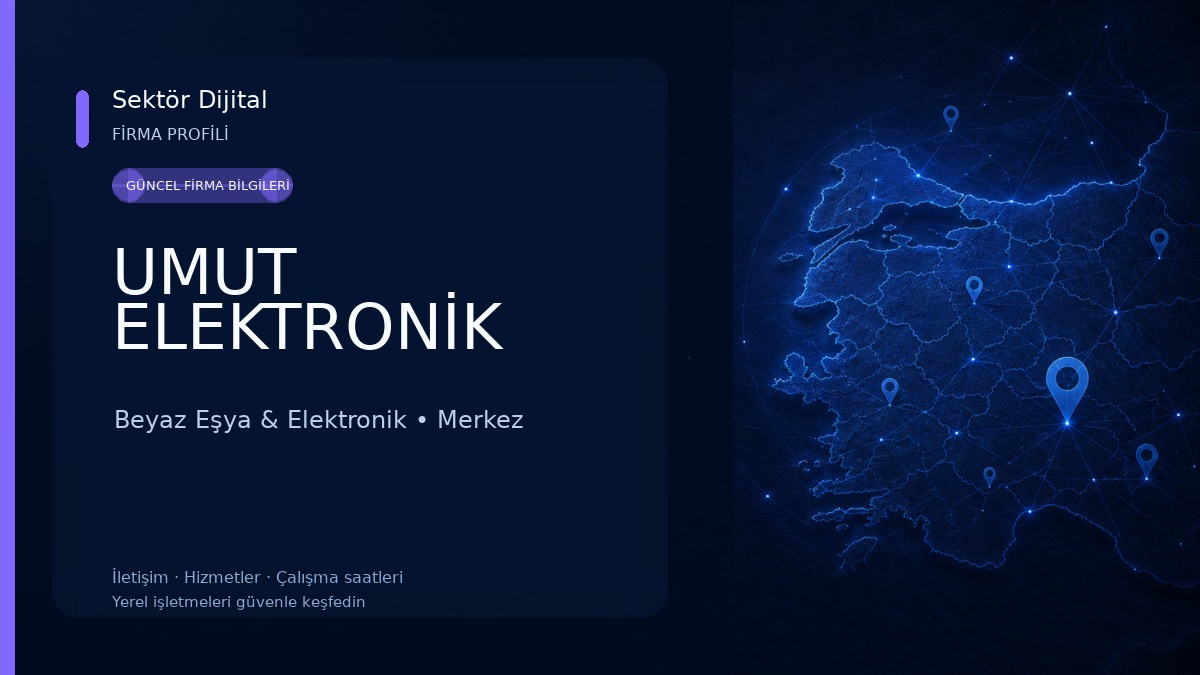 UMUT ELEKTRONİK Beyaz Eşya & Elektronik