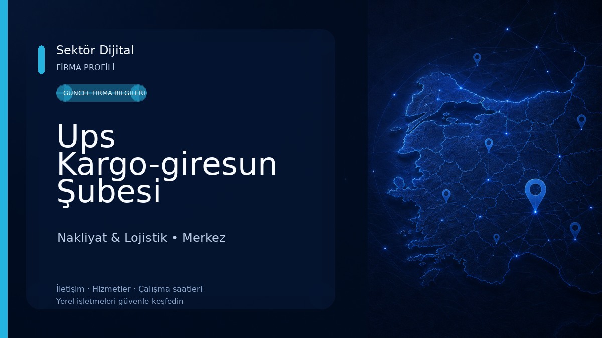 Ups Kargo-giresun Şubesi Nakliyat & Lojistik