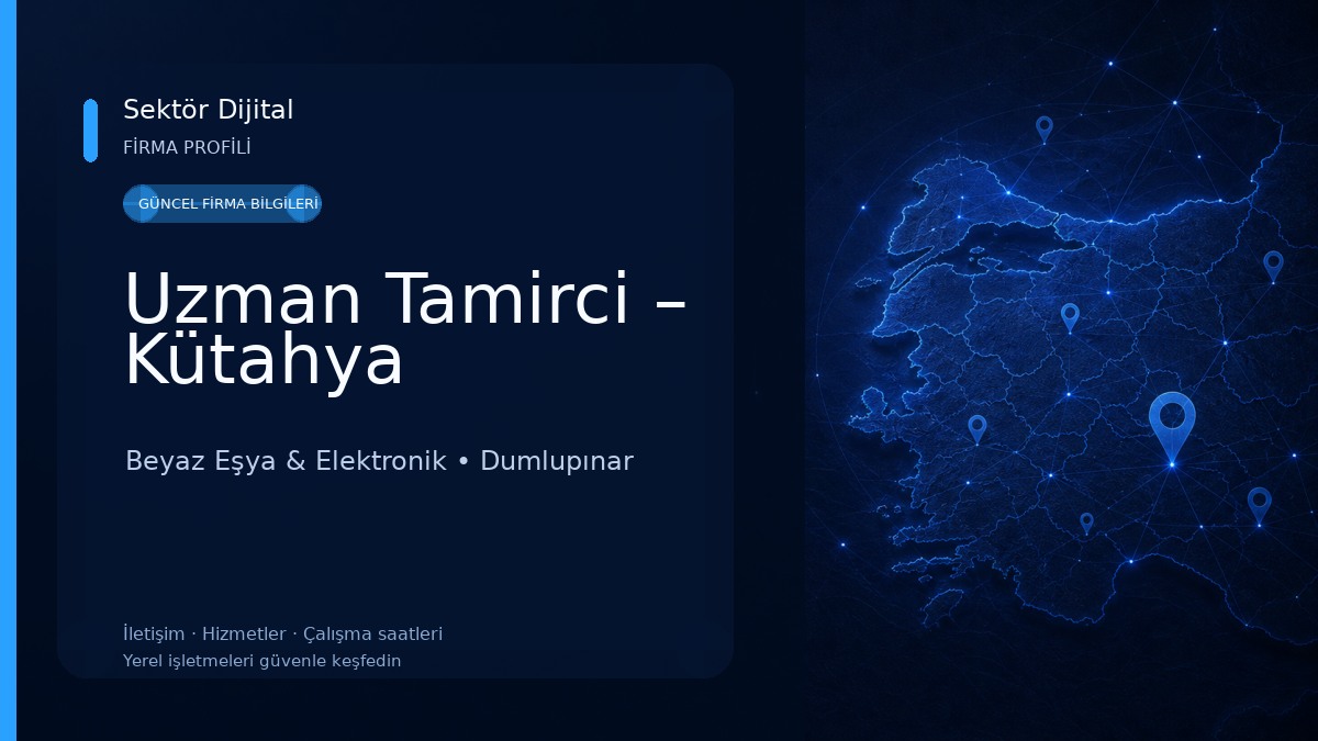 Uzman Tamirci – Kütahya Beyaz Eşya & Elektronik