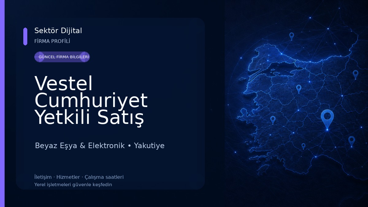 Vestel Cumhuriyet Yetkili Satış Mağazası - Destek DTM Beyaz Eşya & Elektronik
