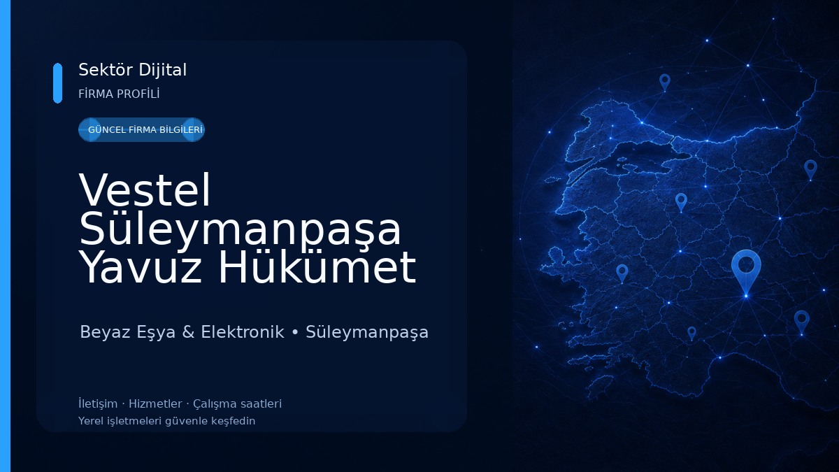 Vestel Süleymanpaşa Yavuz Hükümet Cad. Yetkili Satış Mağazası - Yazıcı DTM Beyaz Eşya & Elektronik