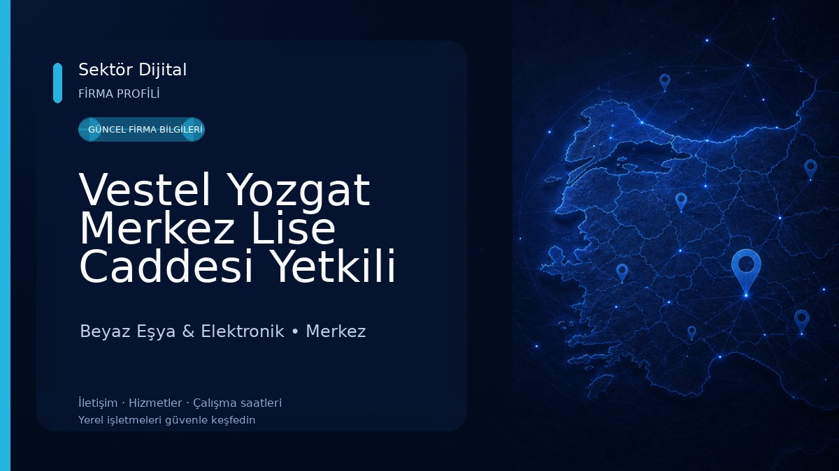 Vestel Yozgat Merkez Lise Caddesi Yetkili Satış Mağazası - Arsoy Beyaz Eşya Beyaz Eşya & Elektronik
