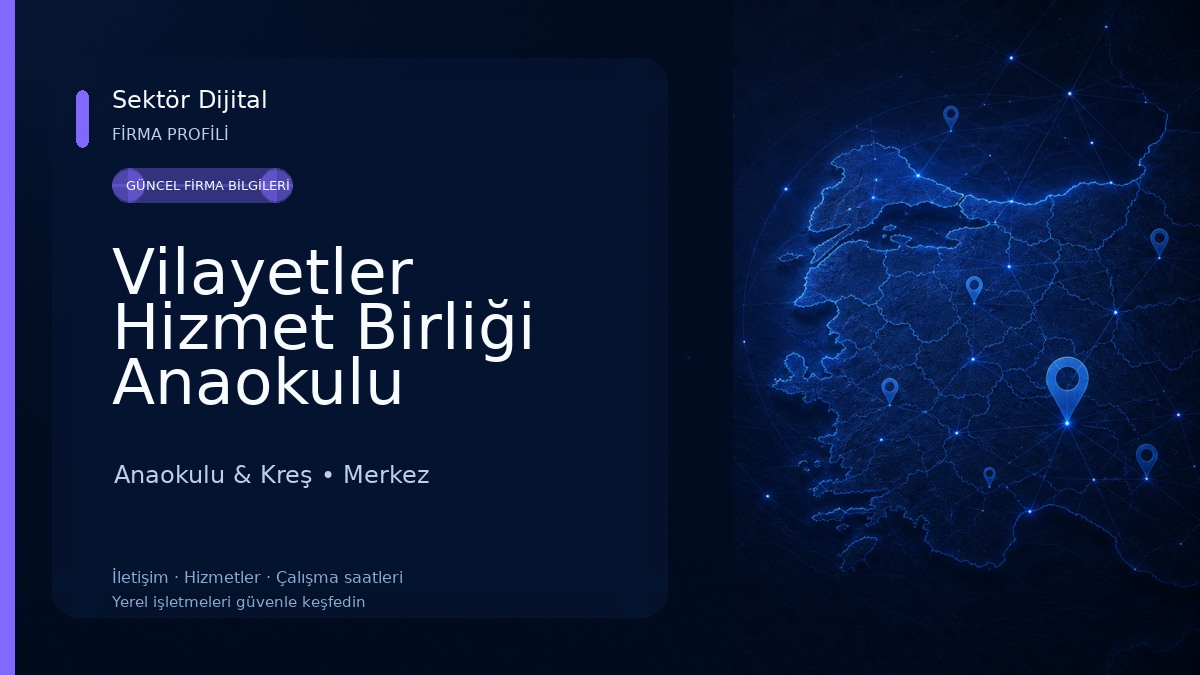 Vilayetler Hizmet Birliği Anaokulu Adıyaman