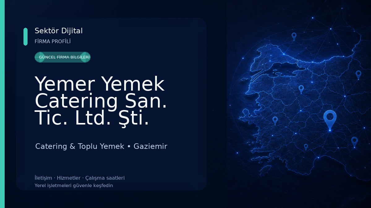 Yemer Yemek Catering San. Tic. Ltd. Şti. Catering & Toplu Yemek